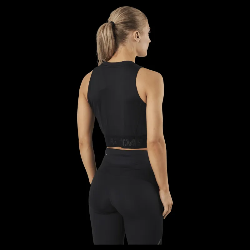 Sale adidas Techfit Crop Black / White Svart