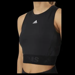 Sale adidas Techfit Crop Black / White Svart
