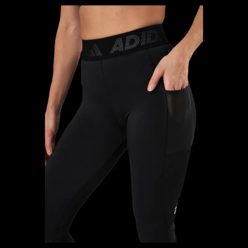 Online adidas Techfit Long Branded Elastic Tight Black / White Svart