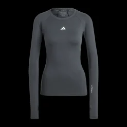 New adidas Techfit Long-Sleeve Top Training Long-Sleeve Top Black Svart