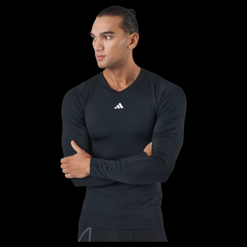 adidas Techfit Training Long-Sleeve Top Black Svart Outlet
