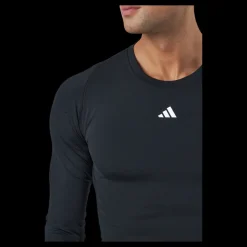 adidas Techfit Training Long-Sleeve Top Black Svart Outlet
