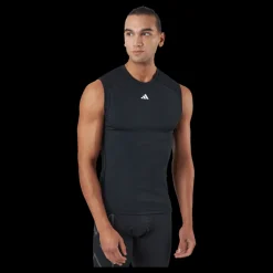 Discount adidas Techfit Training Tank Top Black Svart