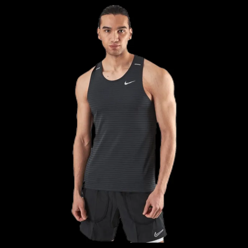 New Nike Techknit Ultra Tank Black Svart