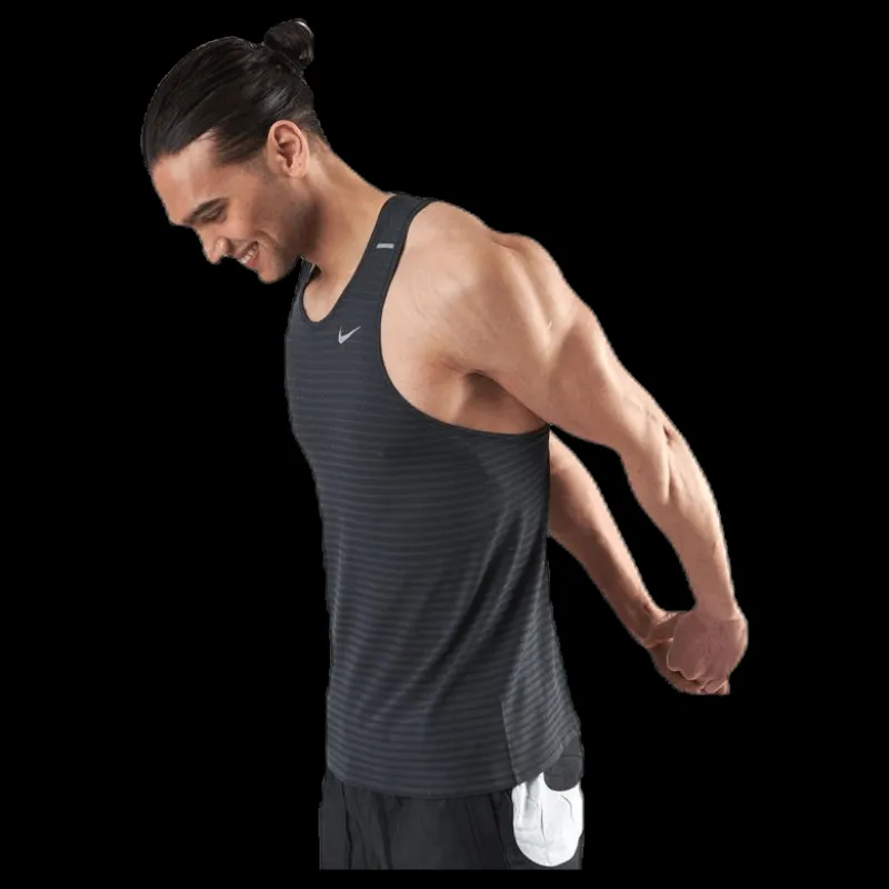 New Nike Techknit Ultra Tank Black Svart