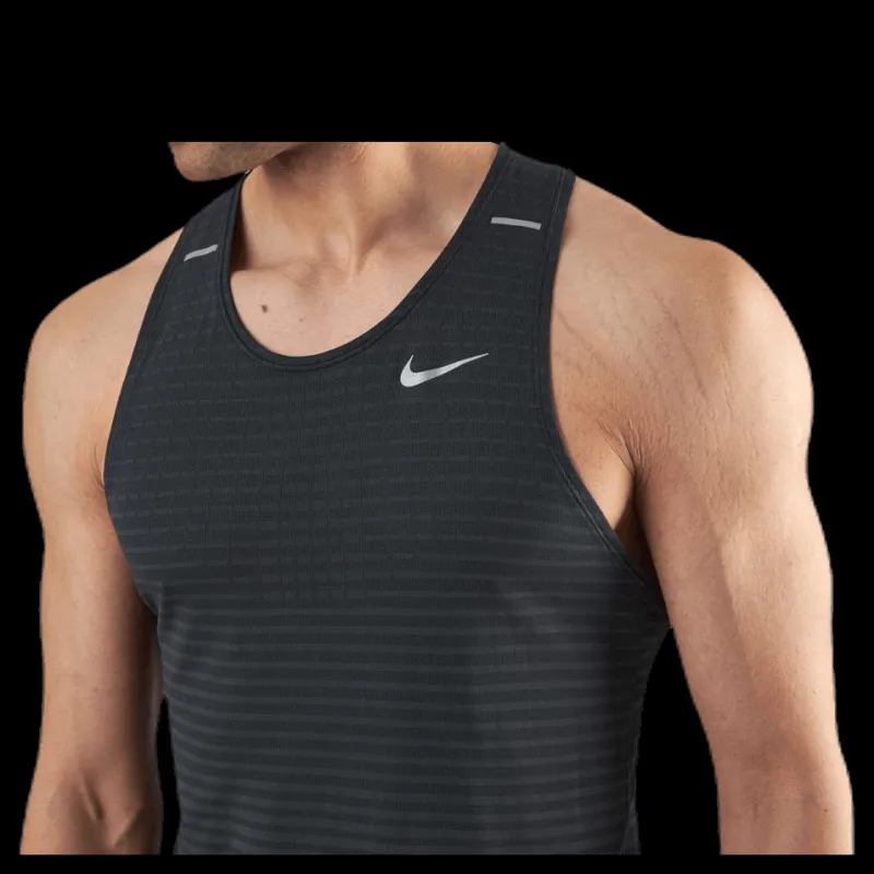 New Nike Techknit Ultra Tank Black Svart