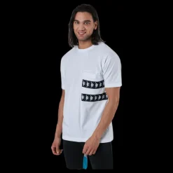 Kappa Tee, Auth. Banda Efto White/Black Vit och Svart Sale