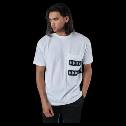 Kappa Tee, Auth. Banda Efto White/Black Vit och Svart Sale