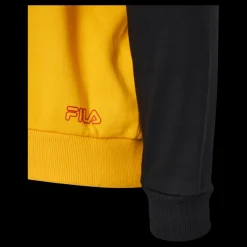 Discount Fila Teens Boys Lupo Blocked Hoody Black-saffron-bright White Flerfärgad