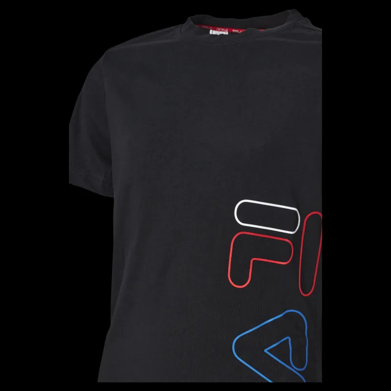 New Fila Teens Boys Tee Black Svart