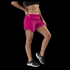 Clearance Nike Tempo Luxe 5" Running Short Silver/Red Rosa