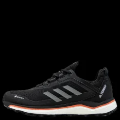 adidas Terrex Agravic Flow GORE-TEX Trail Running Shoes Core Black / Grey Four / Signal Pink / Coral Svart Hot