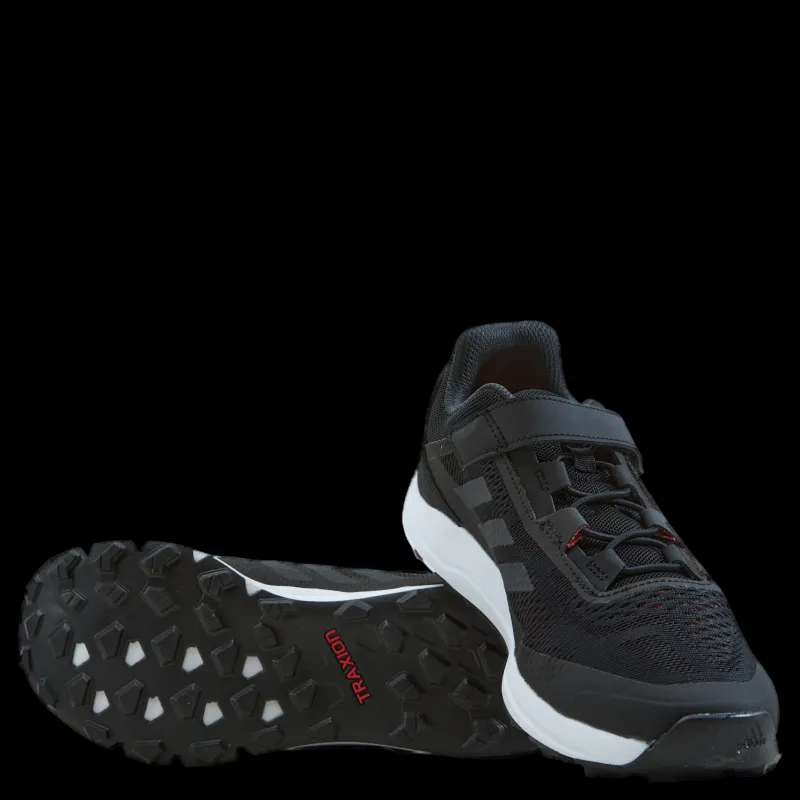 adidas Terrex Agravic Flow Primegreen Trail-Running Shoes Core Black / Dgh Solid Grey / Solar Red Svart Best