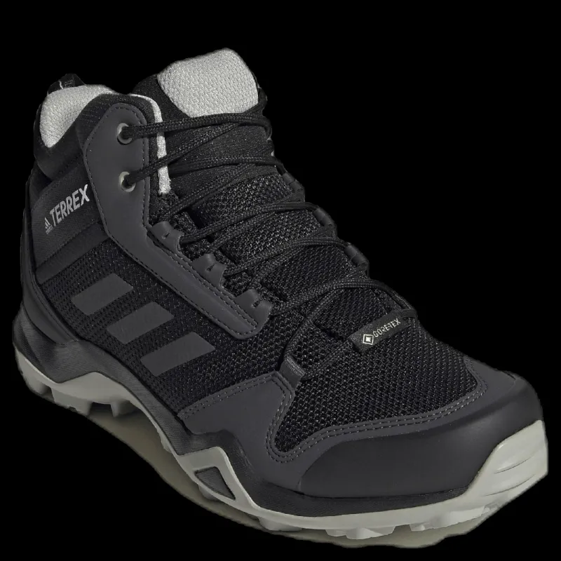 adidas Terrex AX3 Mid GORE-TEX Hiking Shoes Core Black / Dgh Solid Grey / Metal Grey Svart