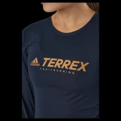 adidas Terrex Primeblue Trail Longsleeve Legend Ink Blå Discount