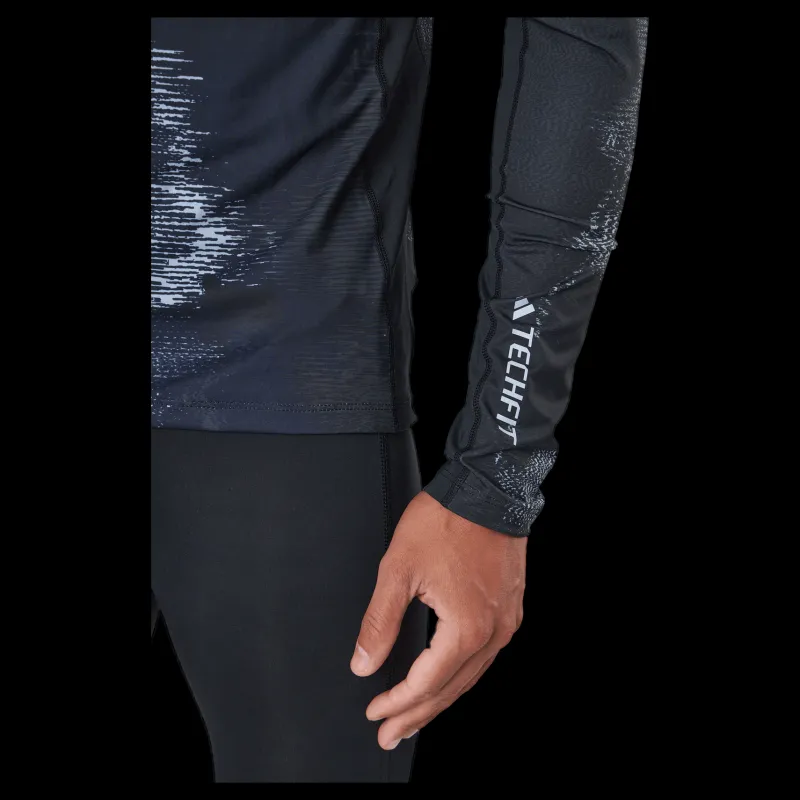 adidas Tf Hi Ls Tee Multco/black Blå Discount