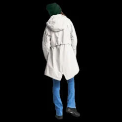 Didriksons Thea Girl's Parka White Vit