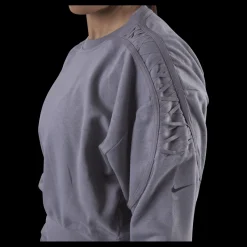 Nike Therma Cropped Fleece LS Crew Purple Lila Hot