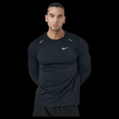 New Nike Therma-FIT Repel Element Men's Running Top BLACK/REFLECTIVE SILV Svart