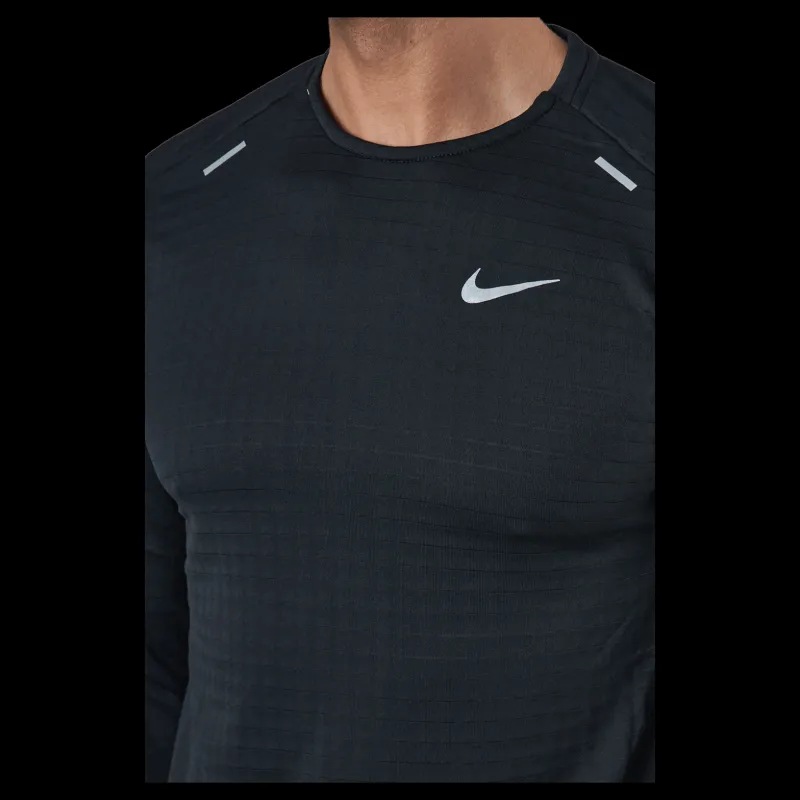 New Nike Therma-FIT Repel Element Men's Running Top BLACK/REFLECTIVE SILV Svart