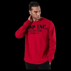 GASP Thermal gym sweater Red Röd