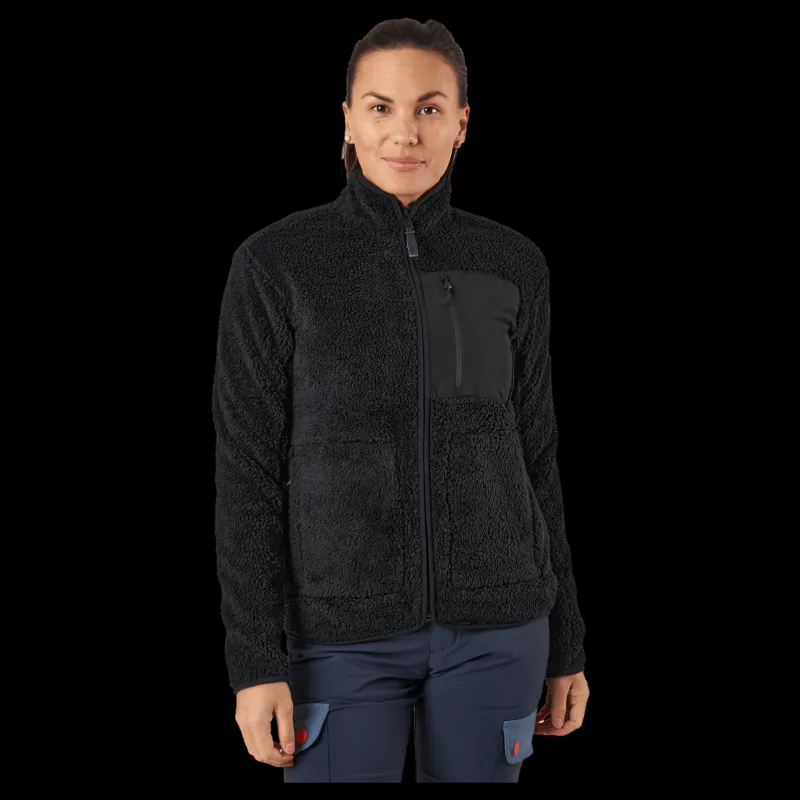 Clearance Tenson Thermal Pile Zip J W Black Svart