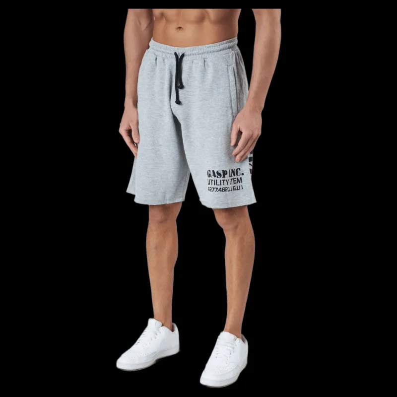 Outlet GASP Thermal Shorts Grey Melange Grå