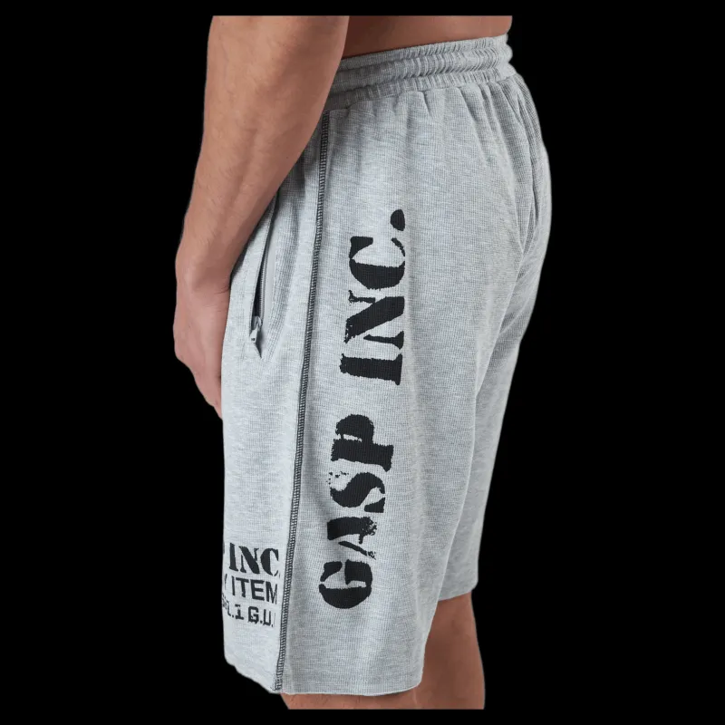 Outlet GASP Thermal Shorts Grey Melange Grå