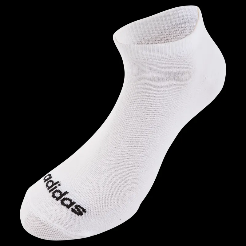 Outlet adidas Thin Linear Low-Cut Socks 3 Pairs White / Black Vit
