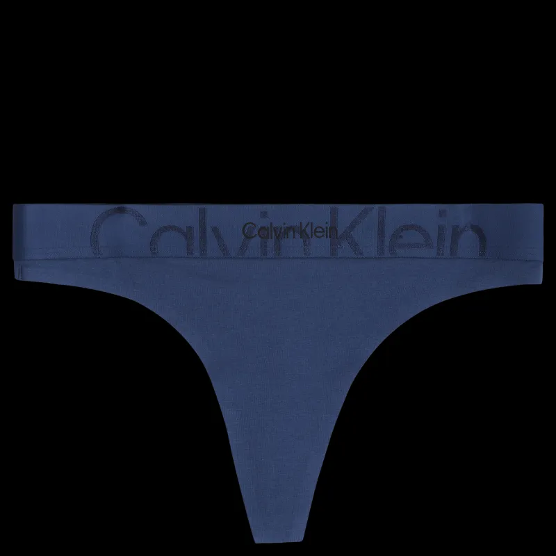 Calvin Klein Thong Blue Blå Best