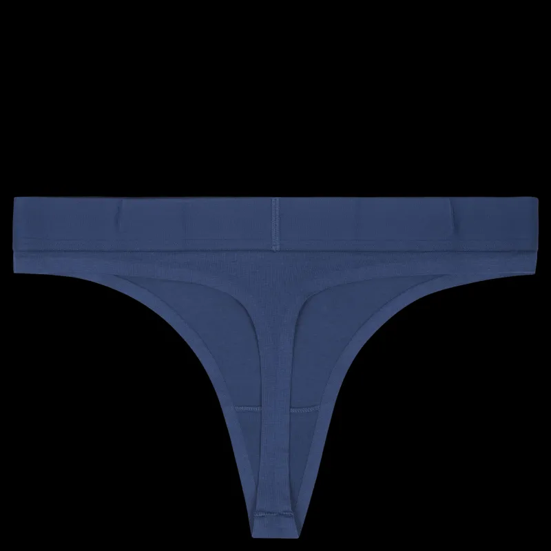 Calvin Klein Thong Blue Blå Best