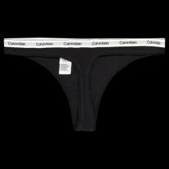 Sale Calvin Klein Thong 3pk Black Svart
