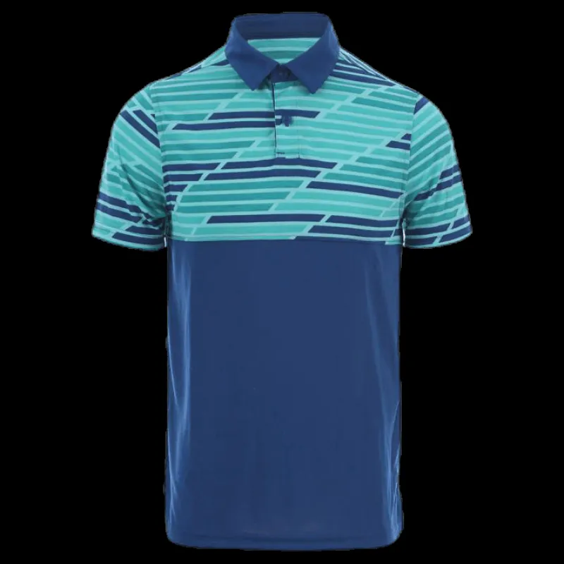 Best Under Armour Threadborne Blocked Polo Blue/Patterned Blå och Mönstrad