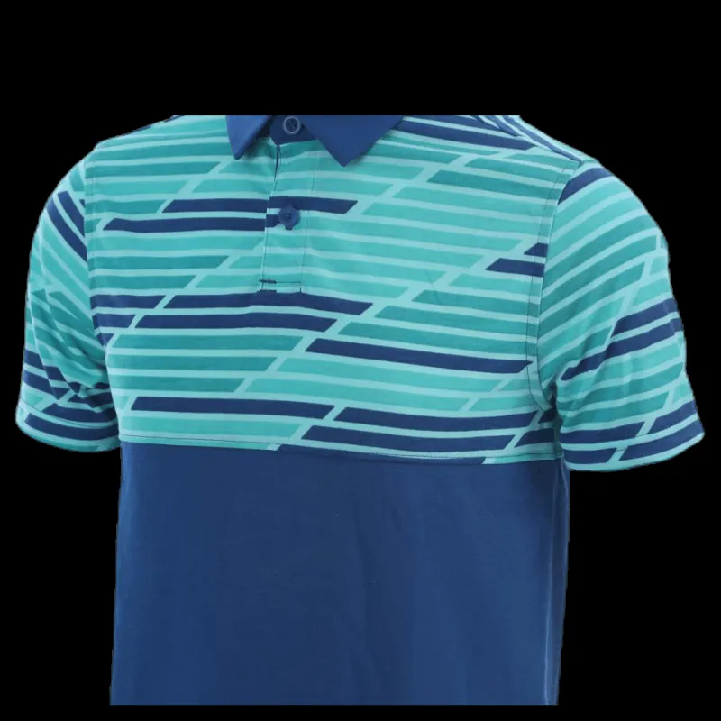 Best Under Armour Threadborne Blocked Polo Blue/Patterned Blå och Mönstrad
