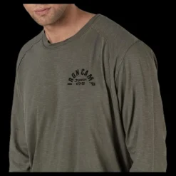 Hot GASP Throwback LS Tee Green Grön