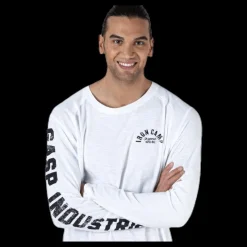 GASP Throwback LS Tee White Vit Discount