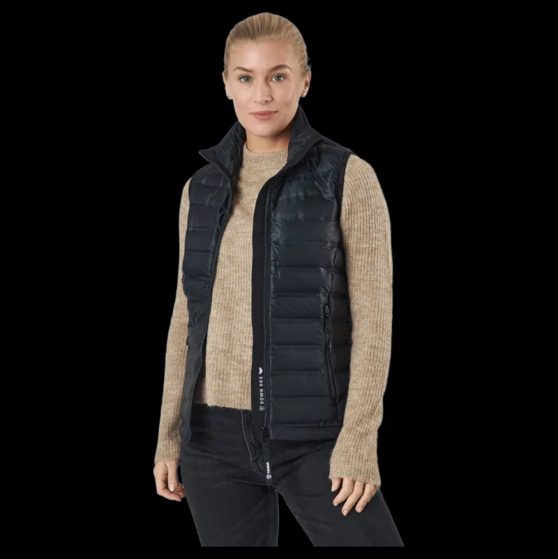 Hot Tenson Tica Down Vest W 999 Black Svart
