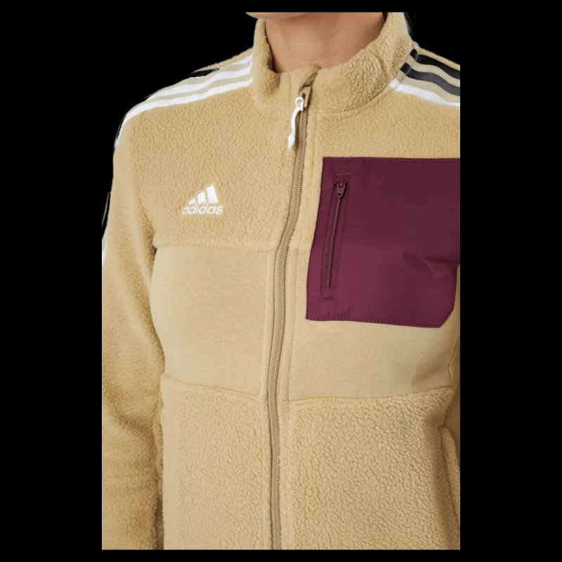adidas Tiro Jacket Winterized Sherpa Women Beige Tone Gul Discount
