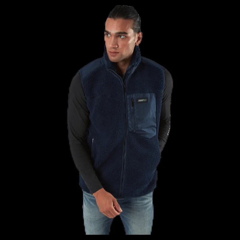 Best FRONTIER Titus Pile Vest Blue Blå