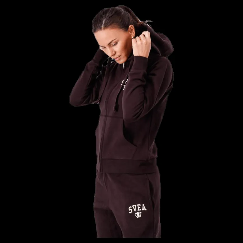 Svea Tone Zip Hood Red Röd
