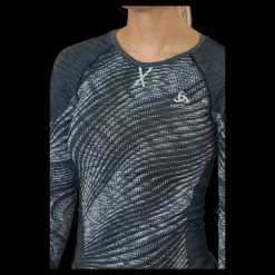Sale Odlo Top Crew Long Sleeve Eco Svart