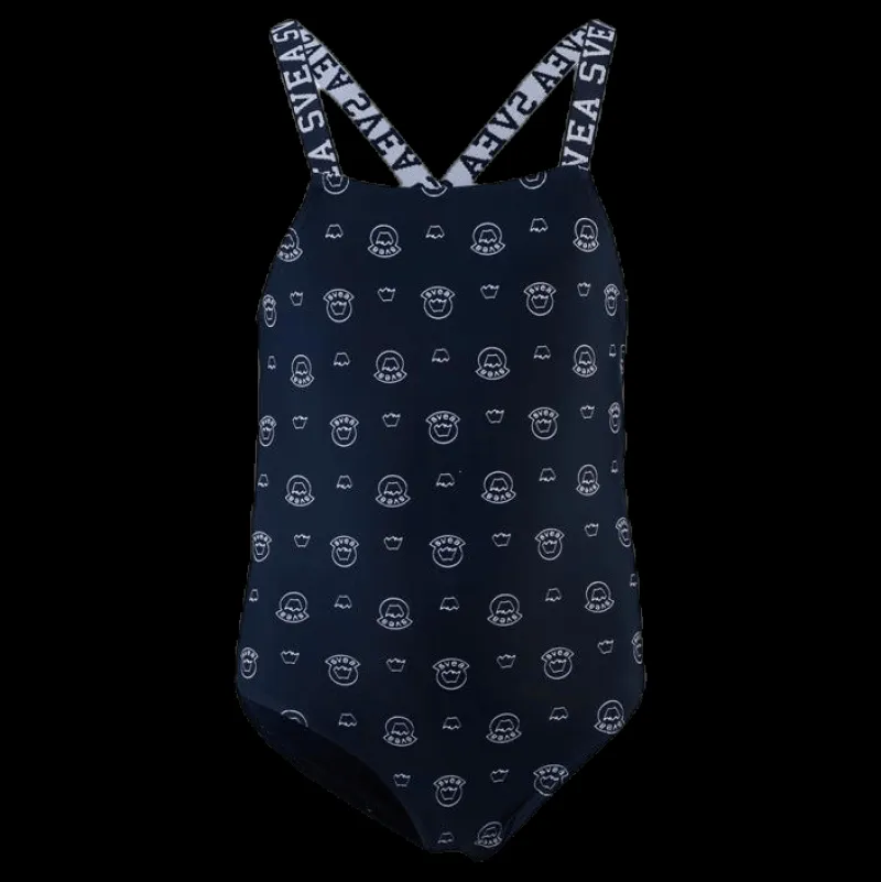 Hot Svea Torekov Junior Swimsuit Blue Blå
