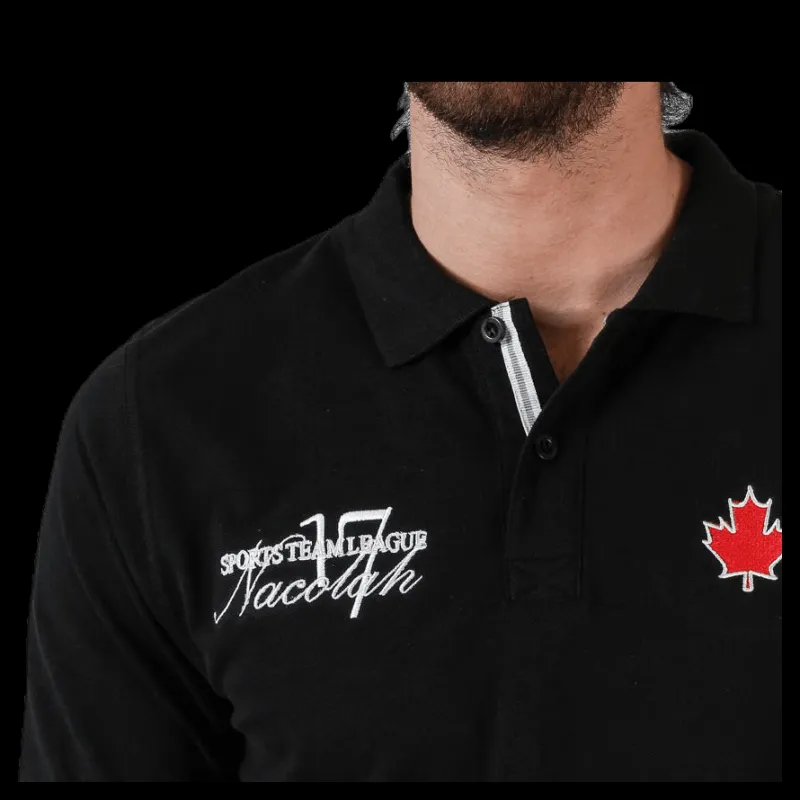 Discount Nacolah Toronto Polo Black Svart