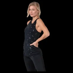 Nike Toss Print Tank Black Svart Discount