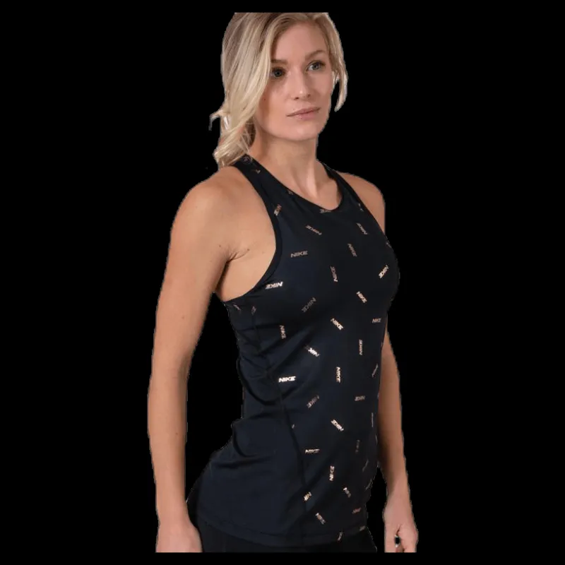 Nike Toss Print Tank Black Svart Discount