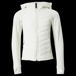 Didriksons Tovik Girls Hybrid Hoodie 3 White Vit