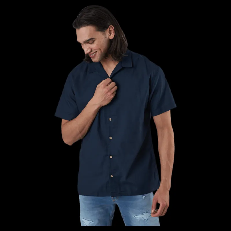Outlet Jack & Jones Tower Shirt Ss Blue Blå