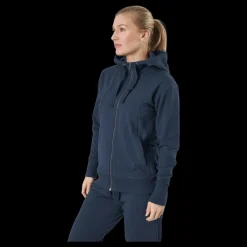 Outlet Kari Traa Traa Lounge Full-zip Hoodie Marin Blå