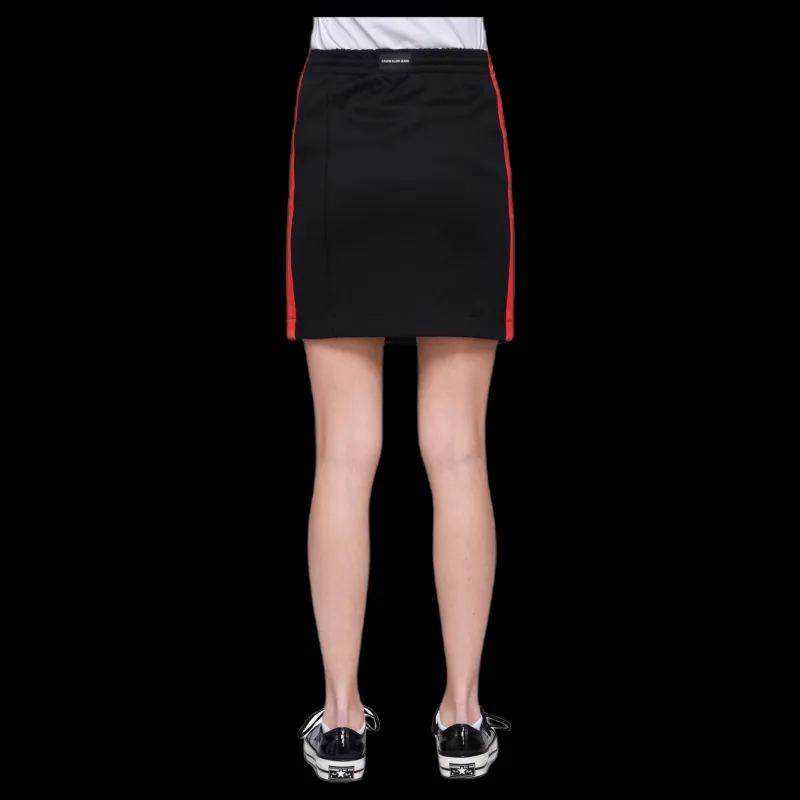 Calvin Klein Track Skirt Black Svart