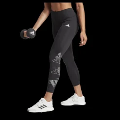 Best adidas Train Essentials Brand Love 7/8 Leggings Black Svart
